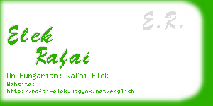 elek rafai business card